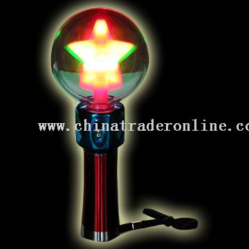 LED Flash Spinning Ball - Rainbow Star 